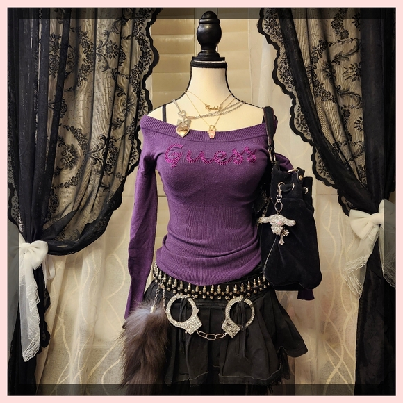 Guess Tops - Guess Purple Long Sleeve Top